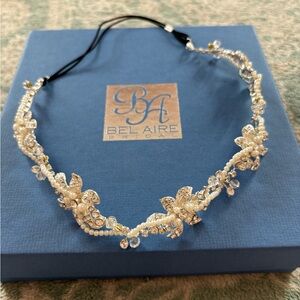 Cream Crystal Pearl Headband